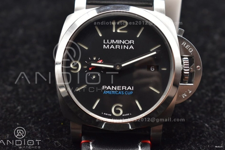 Green PAM732 Dial 999 Brown Edition TTF Strap Dark P  Upgraded Leather 1:1 on Best 0707
